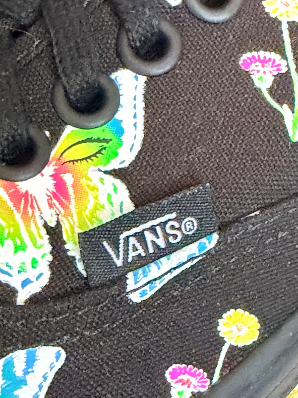 VANS Morph Blackout GLOW IN DARK Stacked Butterfly Sneakers Womens 10 Mens 8.5 - Picture 9 of 11